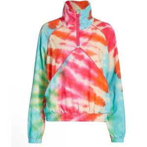 Terez NWOT Tie-Dye Half-Zip Jacket L